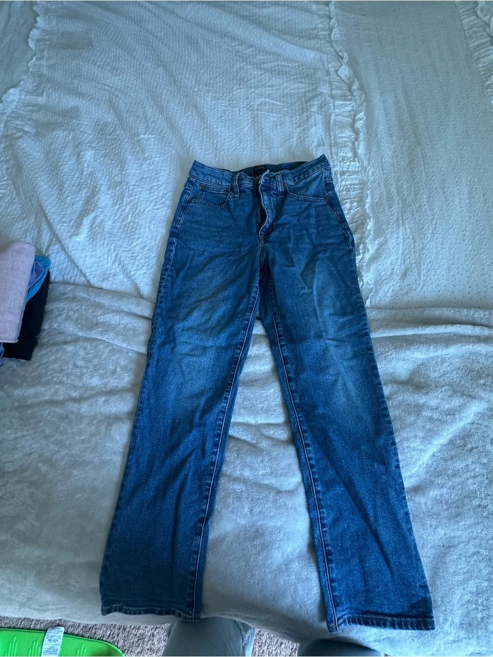 J. Crew Women's Dark Blue Straight-Leg Jeans